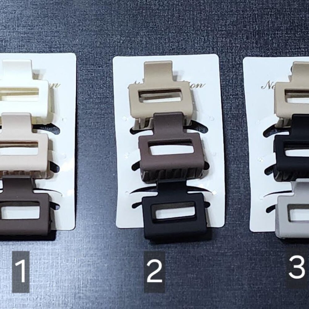 MINI RECTANGLE HAIR CLAW CLIP